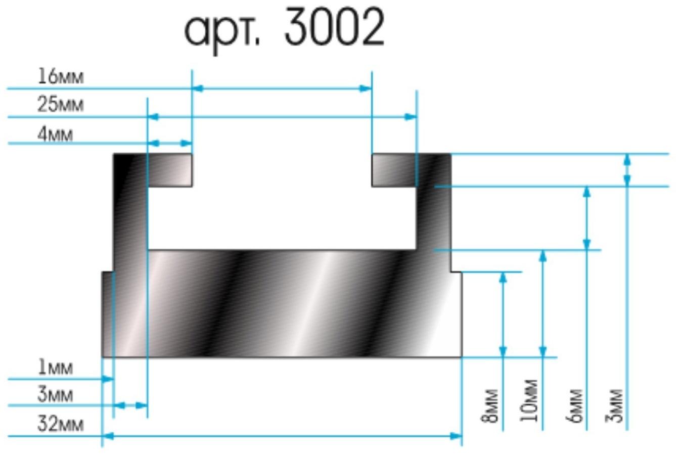 Направляющая гусеницы снегохода, склизы, Yamaha, профиль №25, 163 см