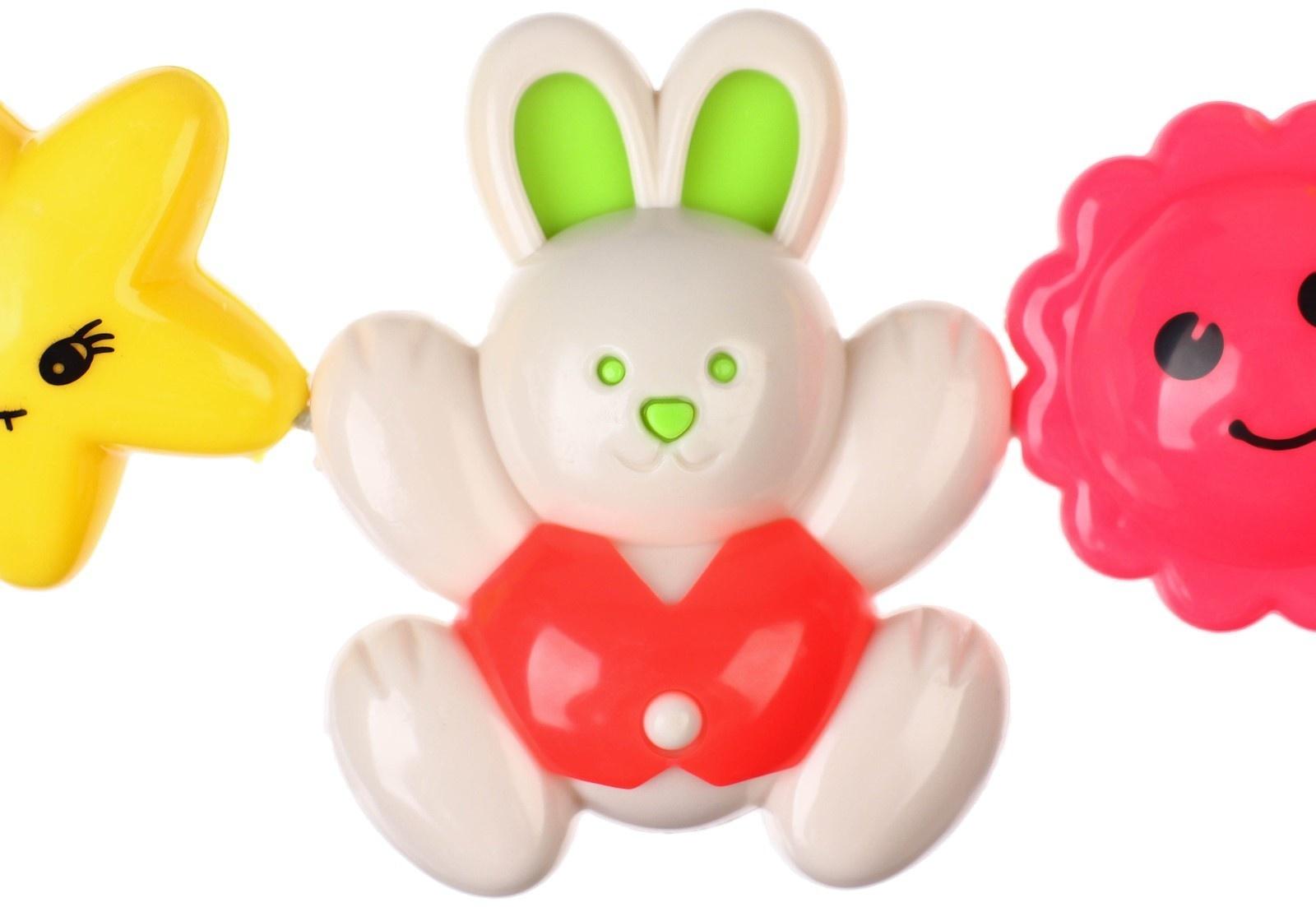 Растяжка на коляску/кроватку «Зайчики», 3 игрушки, Крошка Я