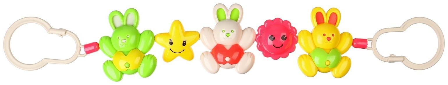 Растяжка на коляску/кроватку «Зайчики», 3 игрушки, Крошка Я