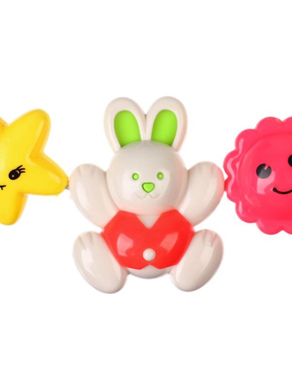 Растяжка на коляску/кроватку «Зайчики», 3 игрушки, Крошка Я