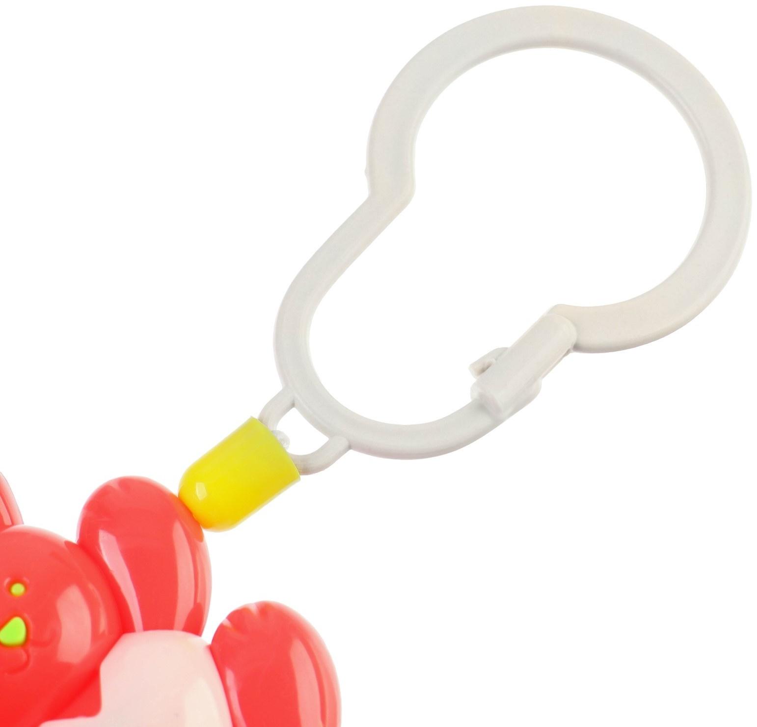 Растяжка на коляску/кроватку «Зайчик, лягушка, пчелка», 3 игрушки, цвет МИКС, Крошка Я