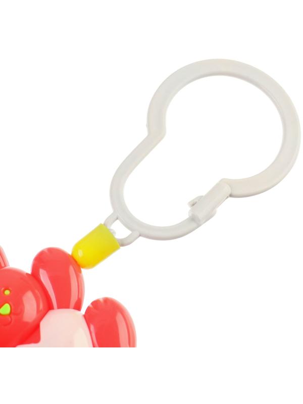 Растяжка на коляску/кроватку «Зайчик, лягушка, пчелка», 3 игрушки, цвет МИКС, Крошка Я