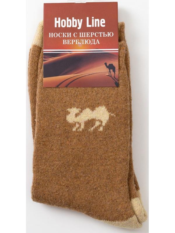 Носки мужские махровые шерстяные, цвет коричневый, размер 25-27 (39-44)