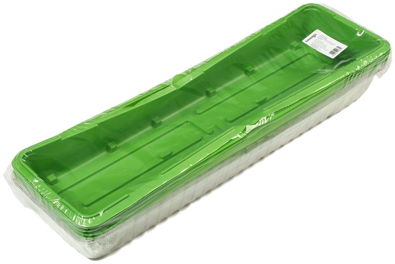 Мини-парник для рассады, 44 × 22 × 12 см, без вставок, Greengо