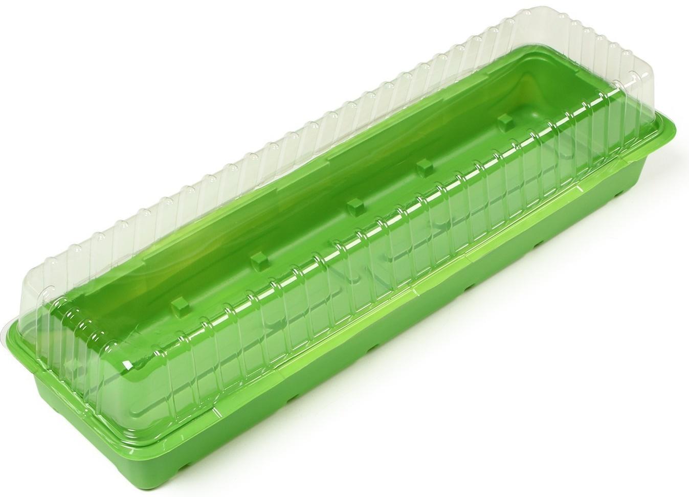 Мини-парник для рассады, 44 × 22 × 12 см, без вставок, Greengо