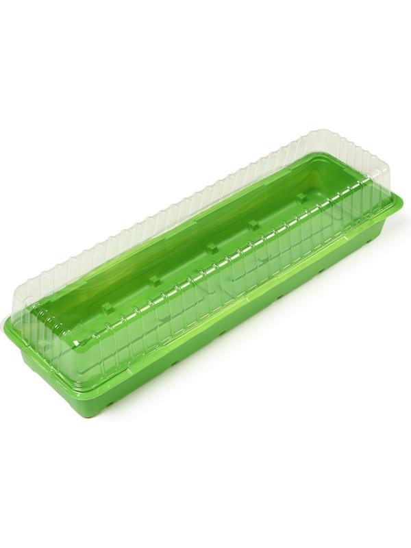 Мини-парник для рассады, 44 × 22 × 12 см, без вставок, Greengо