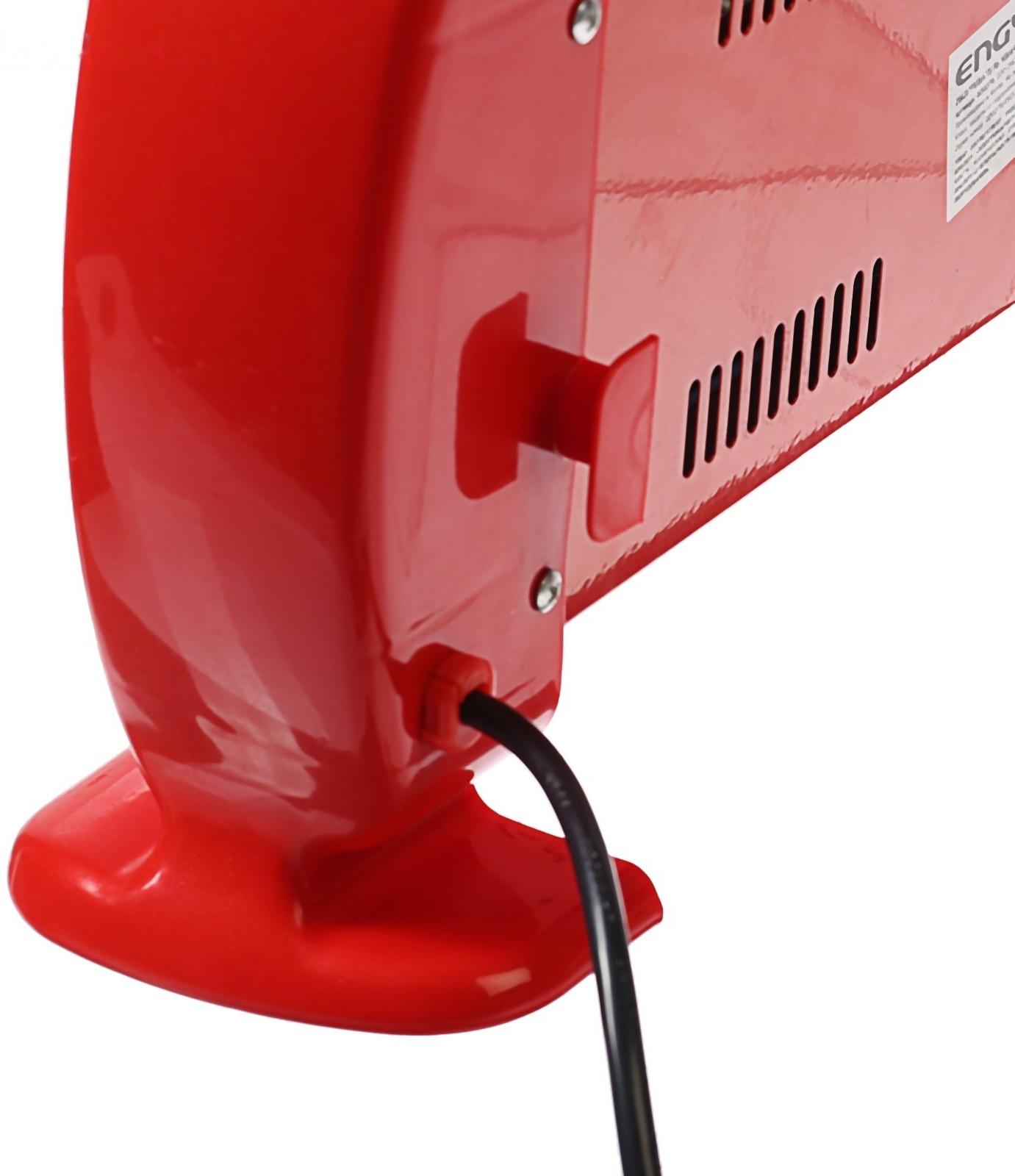 Обогреватель ENGY QH-1500S, кварцевый инфракрасный, 3 уровня нагрева, 1500 Вт, красный