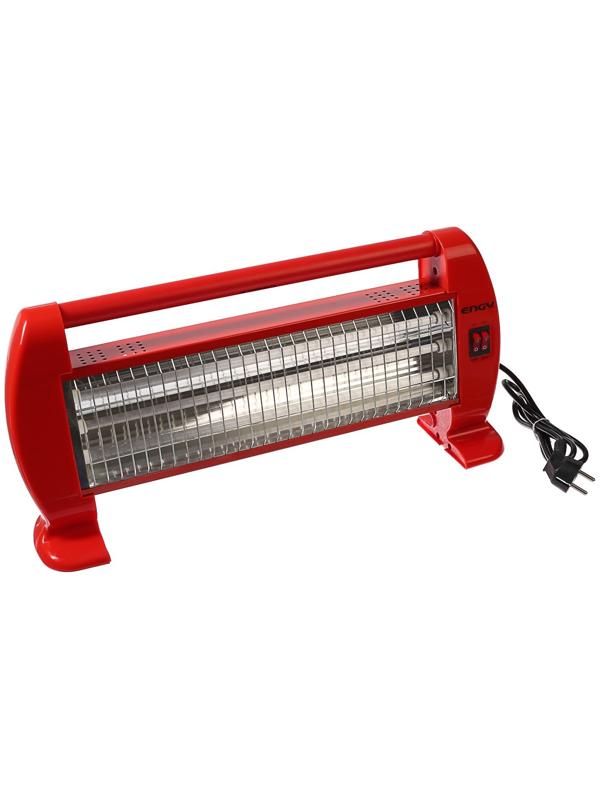 Обогреватель ENGY QH-1500S, кварцевый инфракрасный, 3 уровня нагрева, 1500 Вт, красный