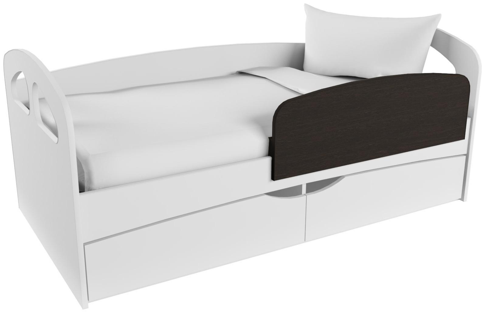 Бортик для кровати съемный Твист-1, 900х50х300, Венге