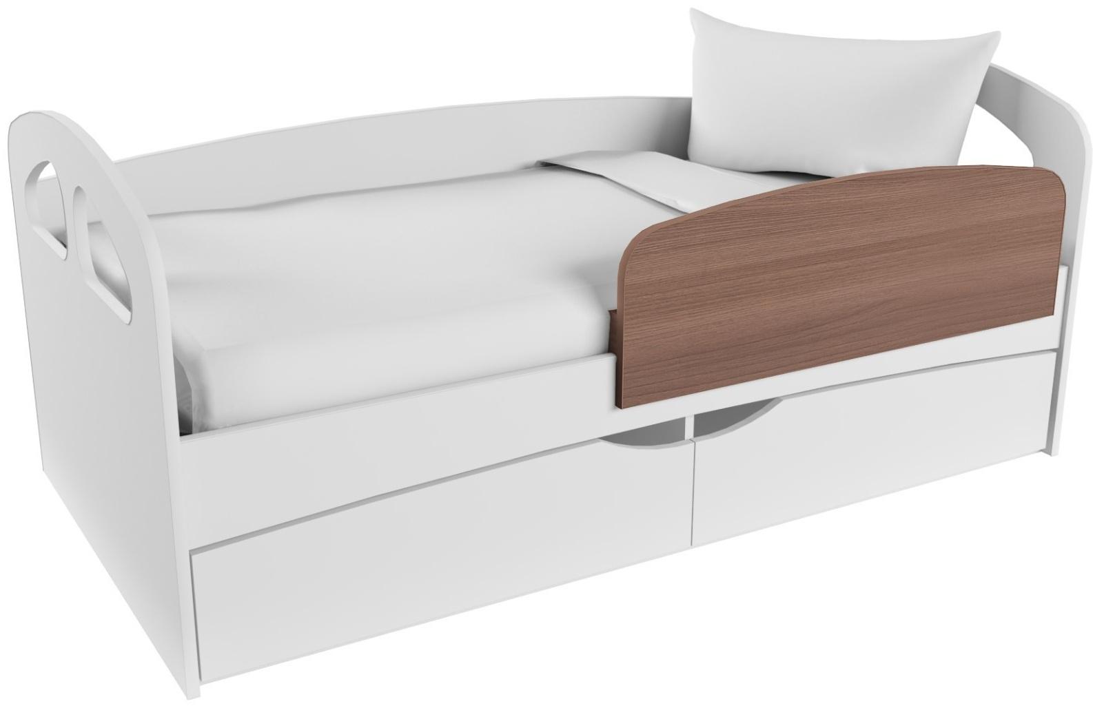 Бортик для кровати съемный Твист-1, 900х50х300, Ясень шимо темный