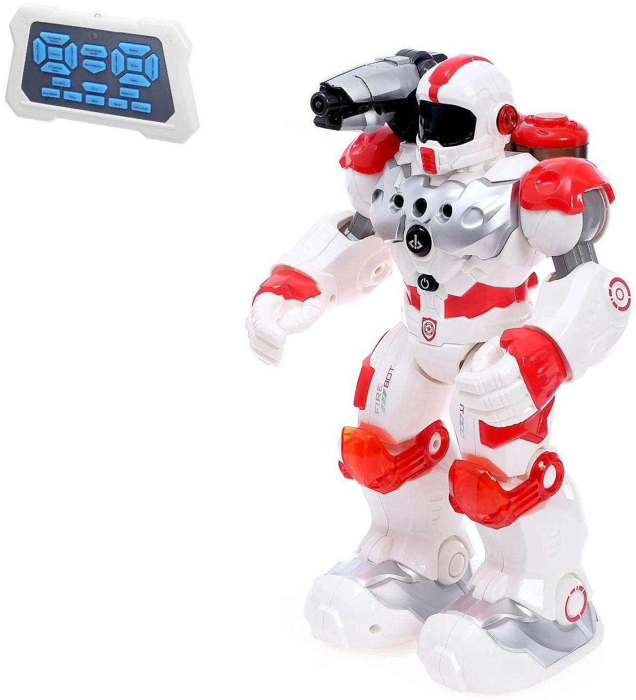 Робот радиоуправляемый, интерактивный «Огнеборец», стреляет водой, работает от аккумулятора