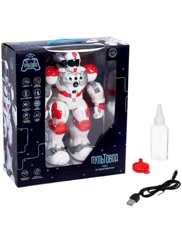 Робот радиоуправляемый, интерактивный «Огнеборец», стреляет водой, работает от аккумулятора