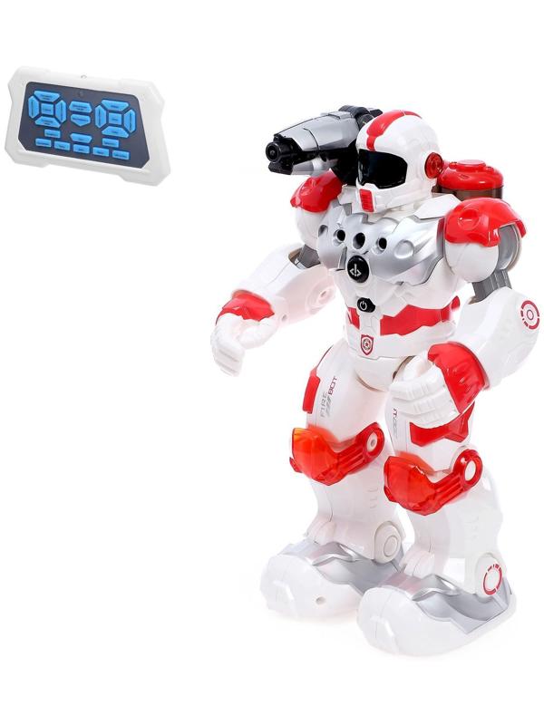 Робот радиоуправляемый, интерактивный «Огнеборец», стреляет водой, работает от аккумулятора