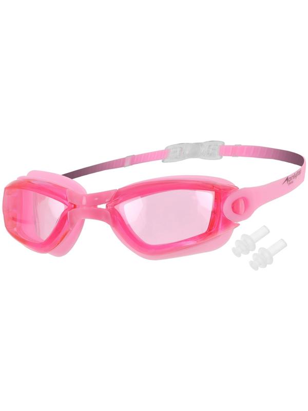 Очки для плавания + беруши, взрослые, цвета микс