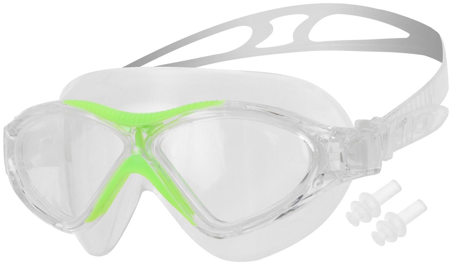 Очки для плавания, детские + беруши, цвета МИКС