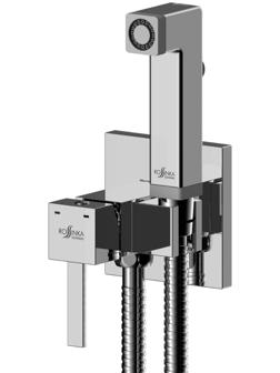 Смеситель для биде Rossinka X25-53, однорычажный, настенный, лейка, цвет хром