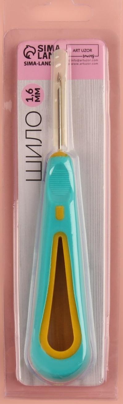 Шило швейное, с крючком, d = 1,6 мм, 13,5 × 3 см
