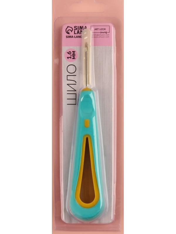 Шило швейное, с крючком, d = 1,6 мм, 13,5 × 3 см