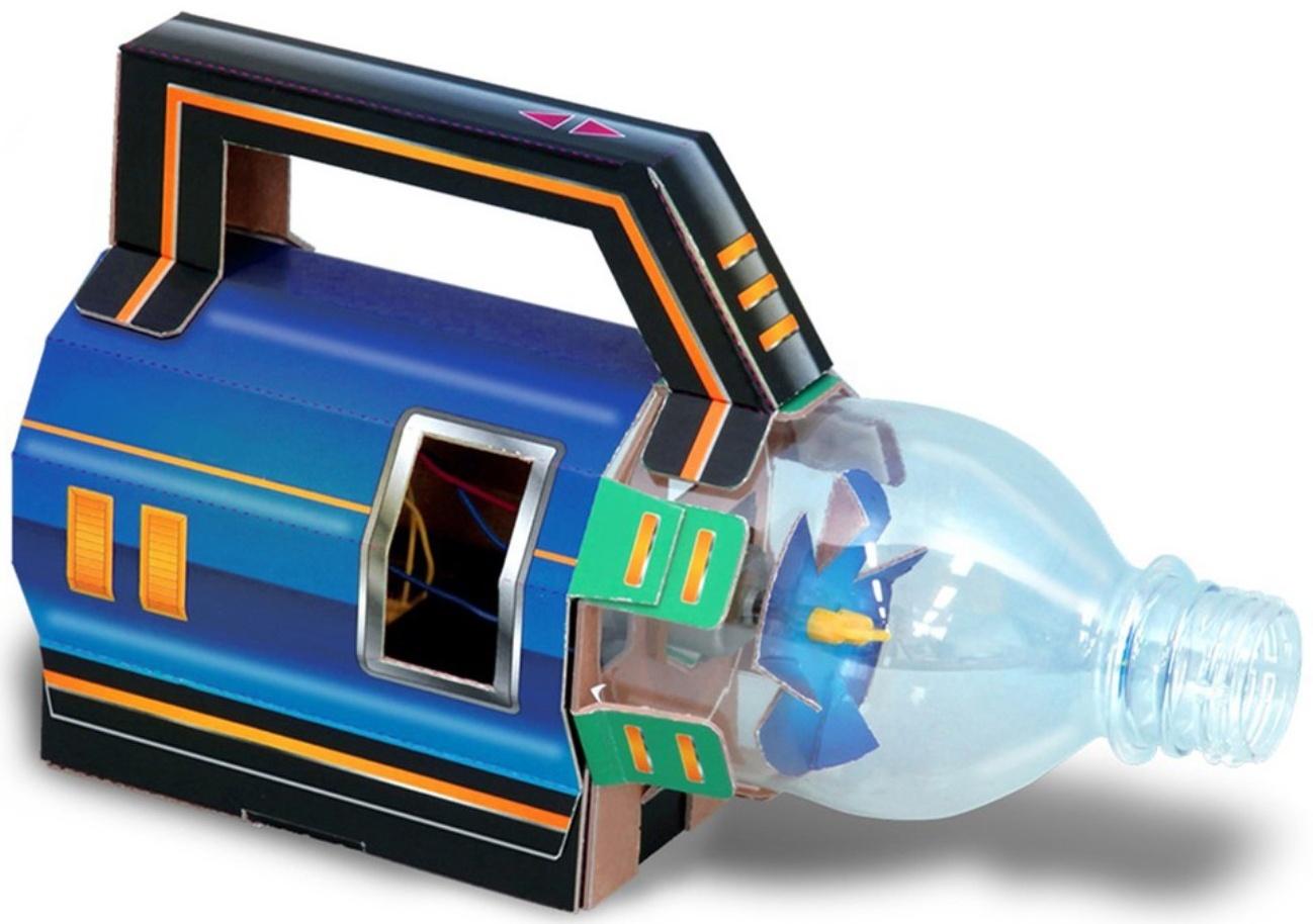 Набор для опытов «Пылесос-конструктор», работает от батареек, в пакете