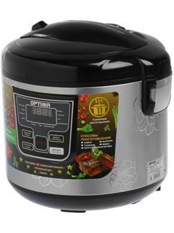Мультиварка OPTIMA MC-5101, 900 Вт, 5 л, 11 программ, серебристая/черная