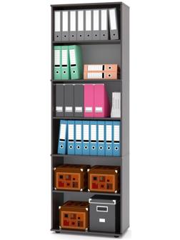 Стеллаж, 682 × 372 × 2158 мм, цвет венге