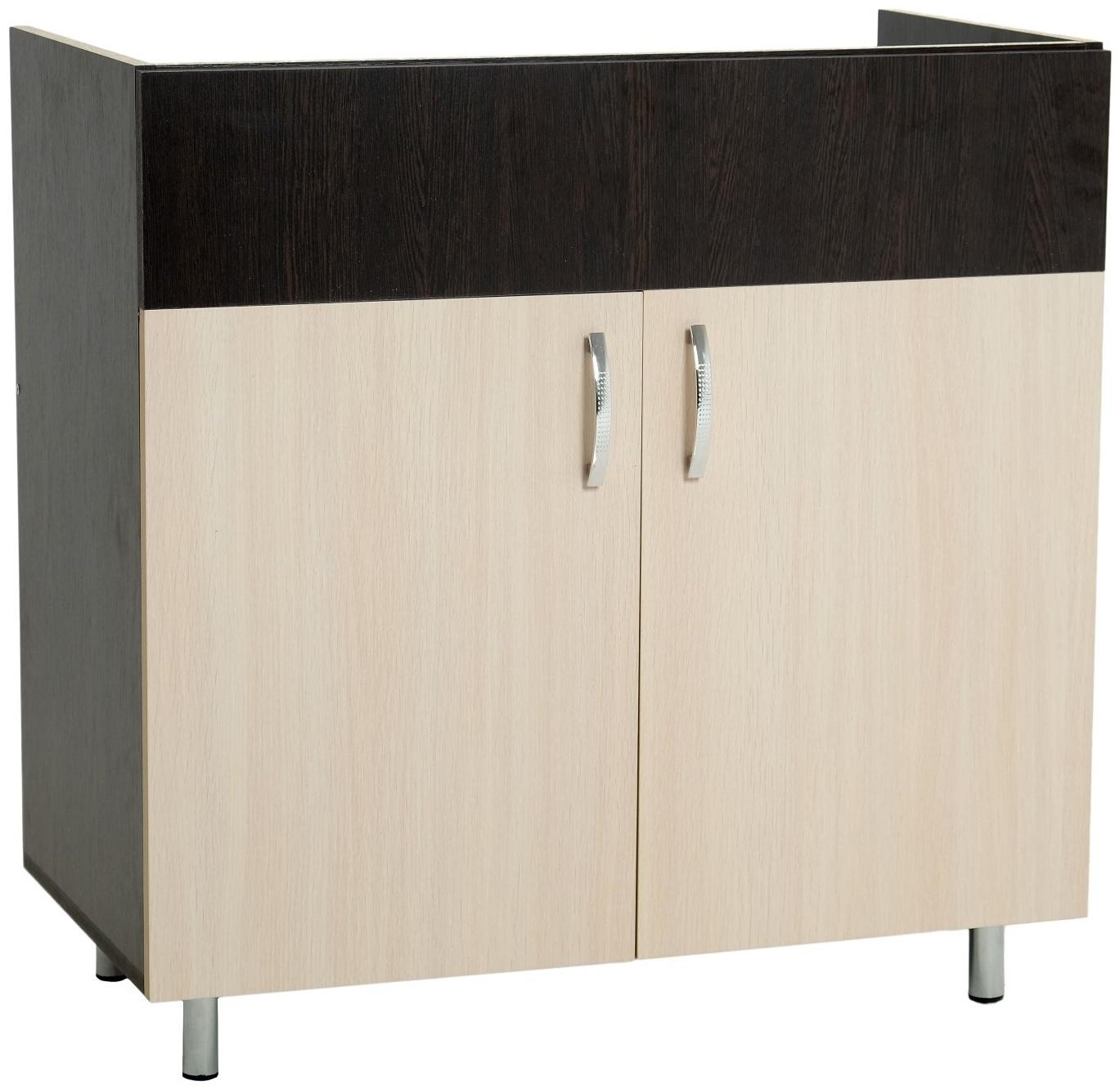 Шкаф напольный под мойку 800 Тоника, Венге/Дуб молочный