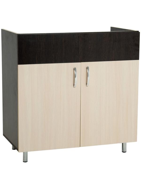 Шкаф напольный под мойку 800 Тоника, Венге/Дуб молочный