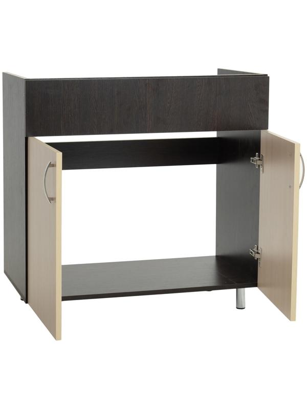 Шкаф напольный под мойку 800 Тоника, Венге/Дуб молочный