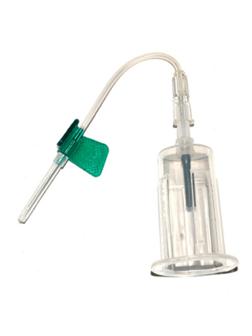 Игла-бабочка 21G 19см зел. с луер-адап/держ. VACUETTE Safety 45008524шт/уп