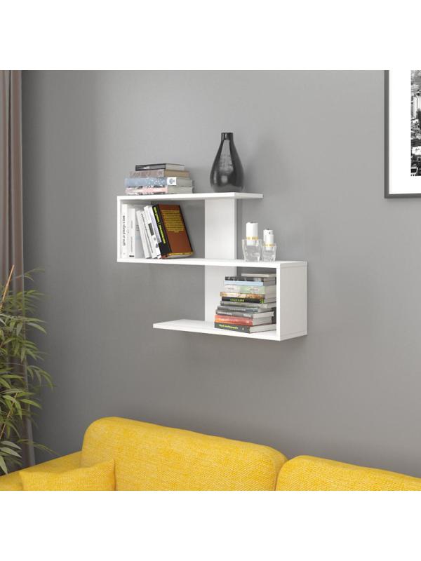 Полка ФЛ_Таксония настенная ПЛН80 Белый шагрень