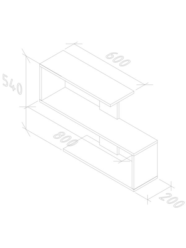 Полка ФЛ_Таксония настенная ПЛН80 Белый шагрень