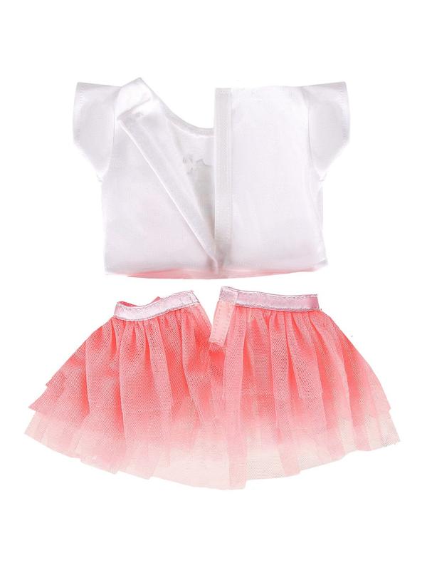 Одежда для кукол 38-43см, футболка и юбочка Пирожное