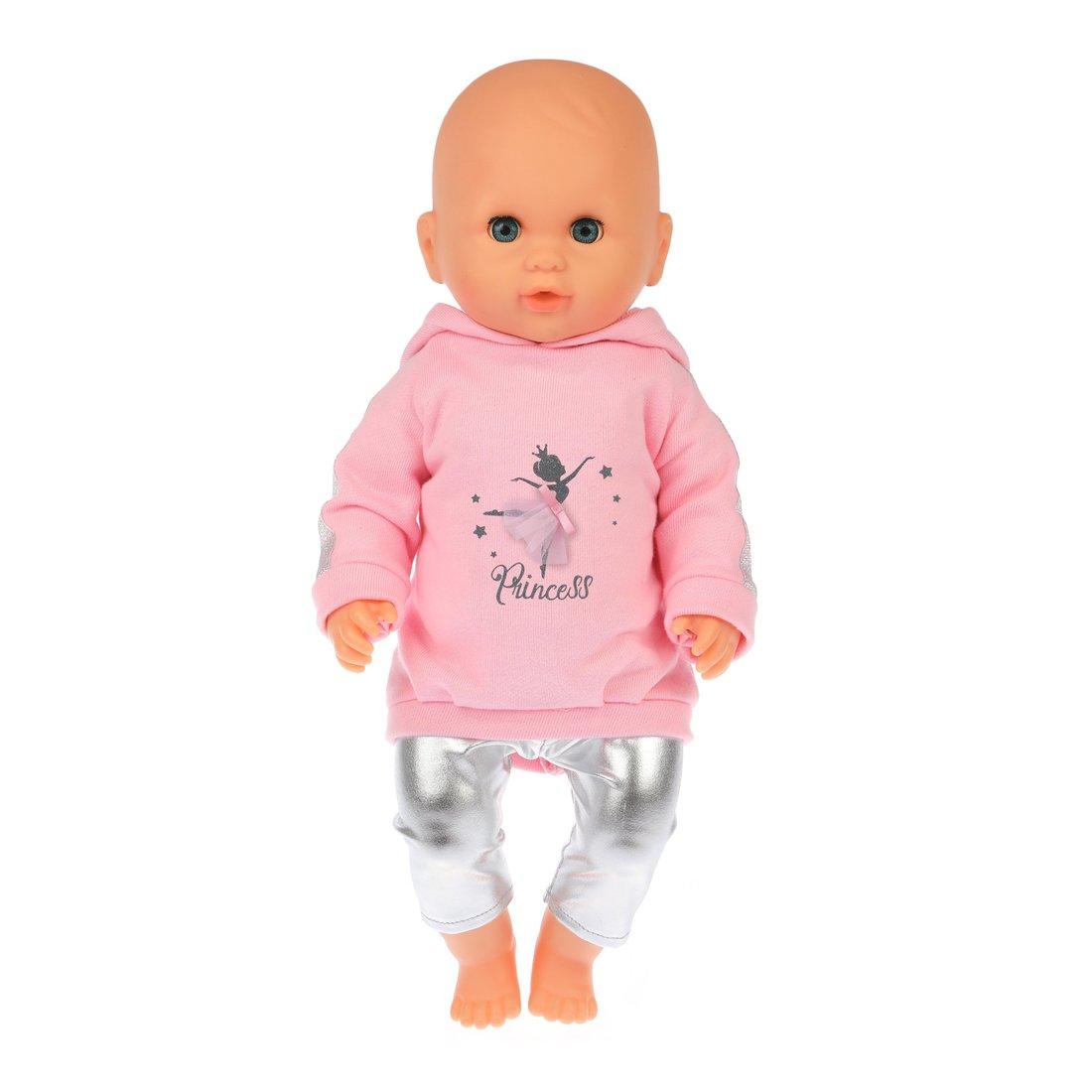 Одежда для кукол 43см, толстовка и леггинсы Принцесса