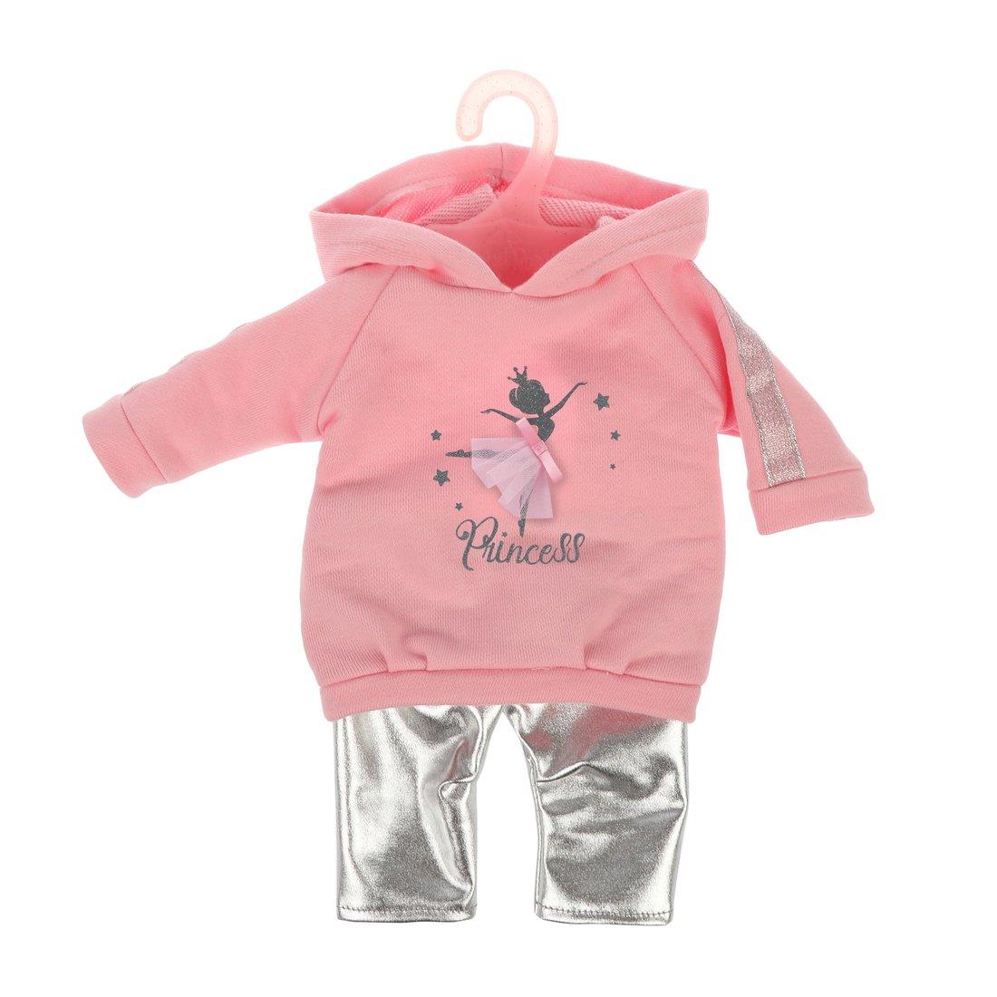 Одежда для кукол 43см, толстовка и леггинсы Принцесса