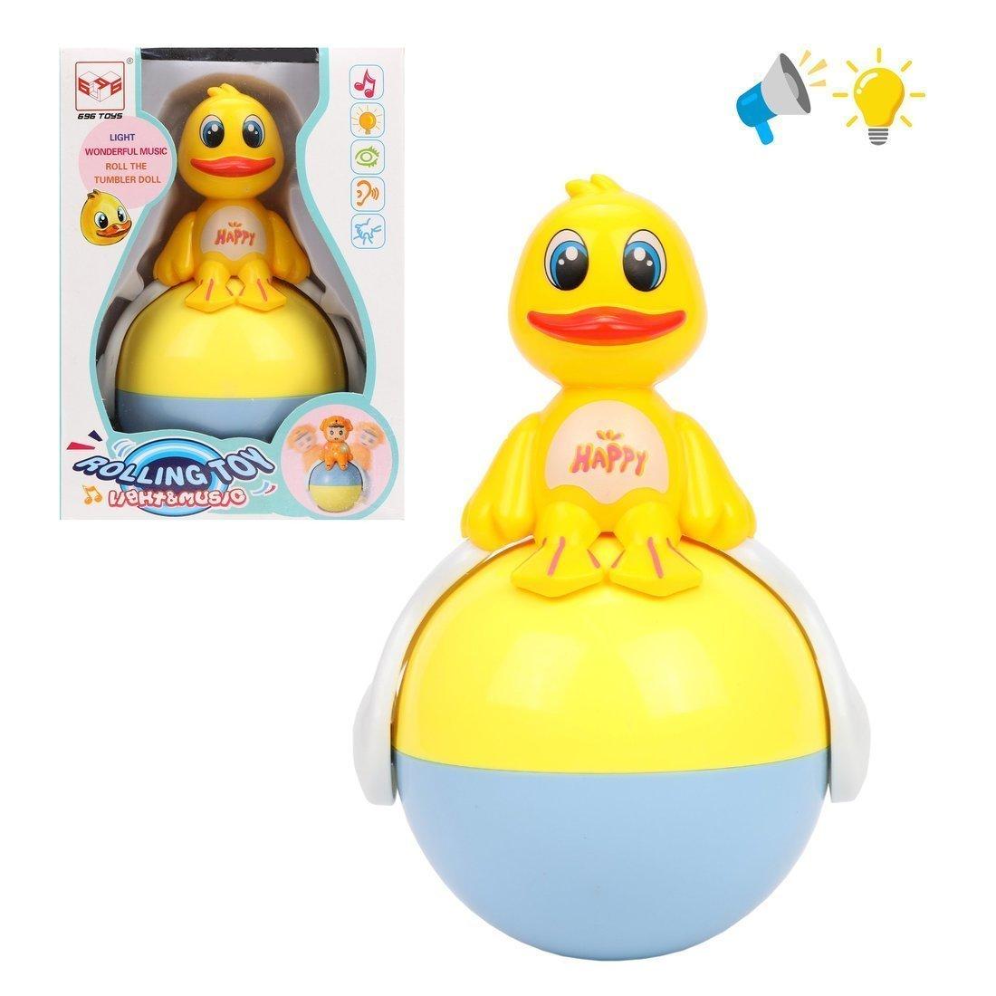 ДЕФЕКТ УПАКОВКИ Неваляшка эл. Утенок, свет, звук, эл.пит. АG13*3 не вх.в
комплект