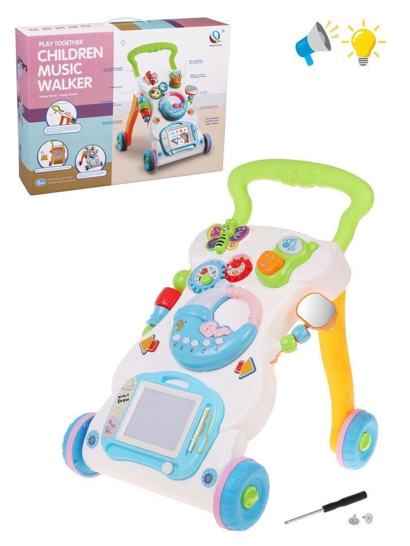 ДЕФЕКТ УПАКОВКИ Каталка, свет, звук, эл.пит. ААх2 не вх.в компл., коробка