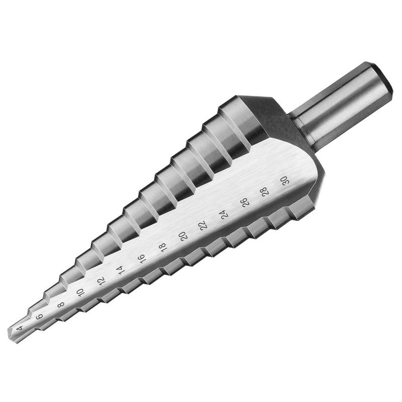 Сверло ступенчатое ЗУБР 4-30мм, 14 ступеней, сталь Р6М5 (29670-4-30-14_z01)
