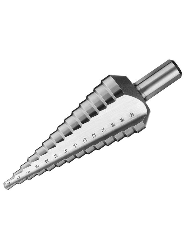 Сверло ступенчатое ЗУБР 4-30мм, 14 ступеней, сталь Р6М5 (29670-4-30-14_z01)