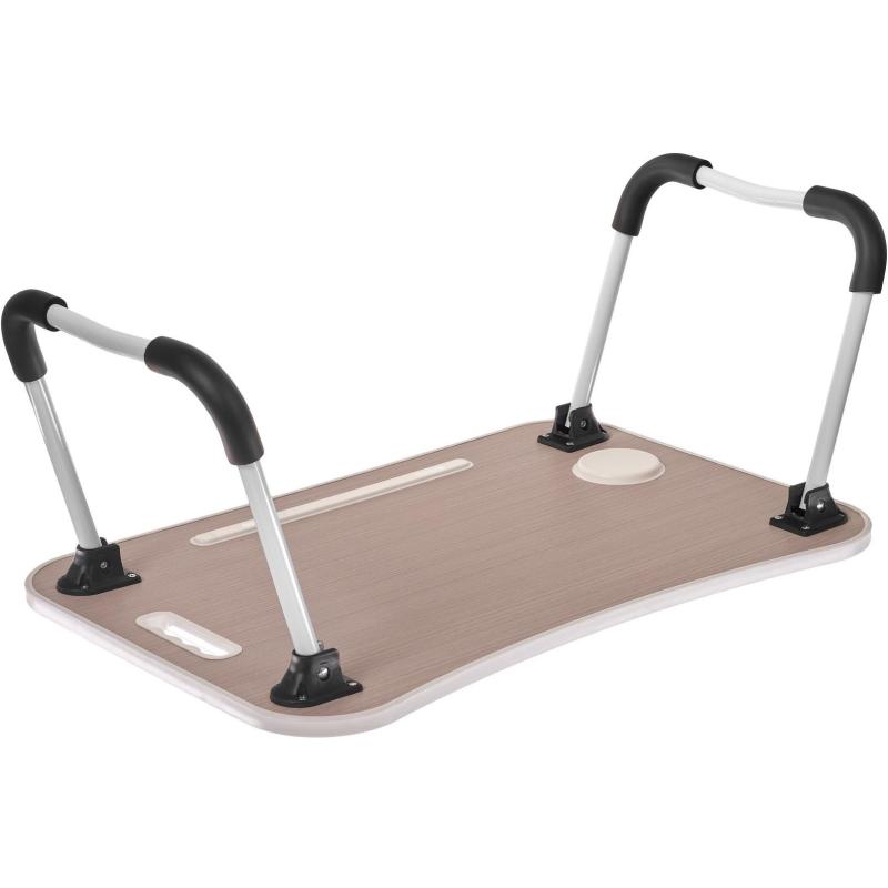 Стол для ноутбука Т3_ЛАЙТ скл-й с подстак 59,5x39,5x26,4 МДФ/мет св.дер/бел