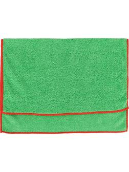 Салфетки хозяйственные из микрофибры 40х50см 220г/м2 зеленый с крас 50шт/уп