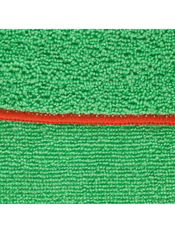 Салфетки хозяйственные из микрофибры 40х50см 220г/м2 зеленый с крас 50шт/уп