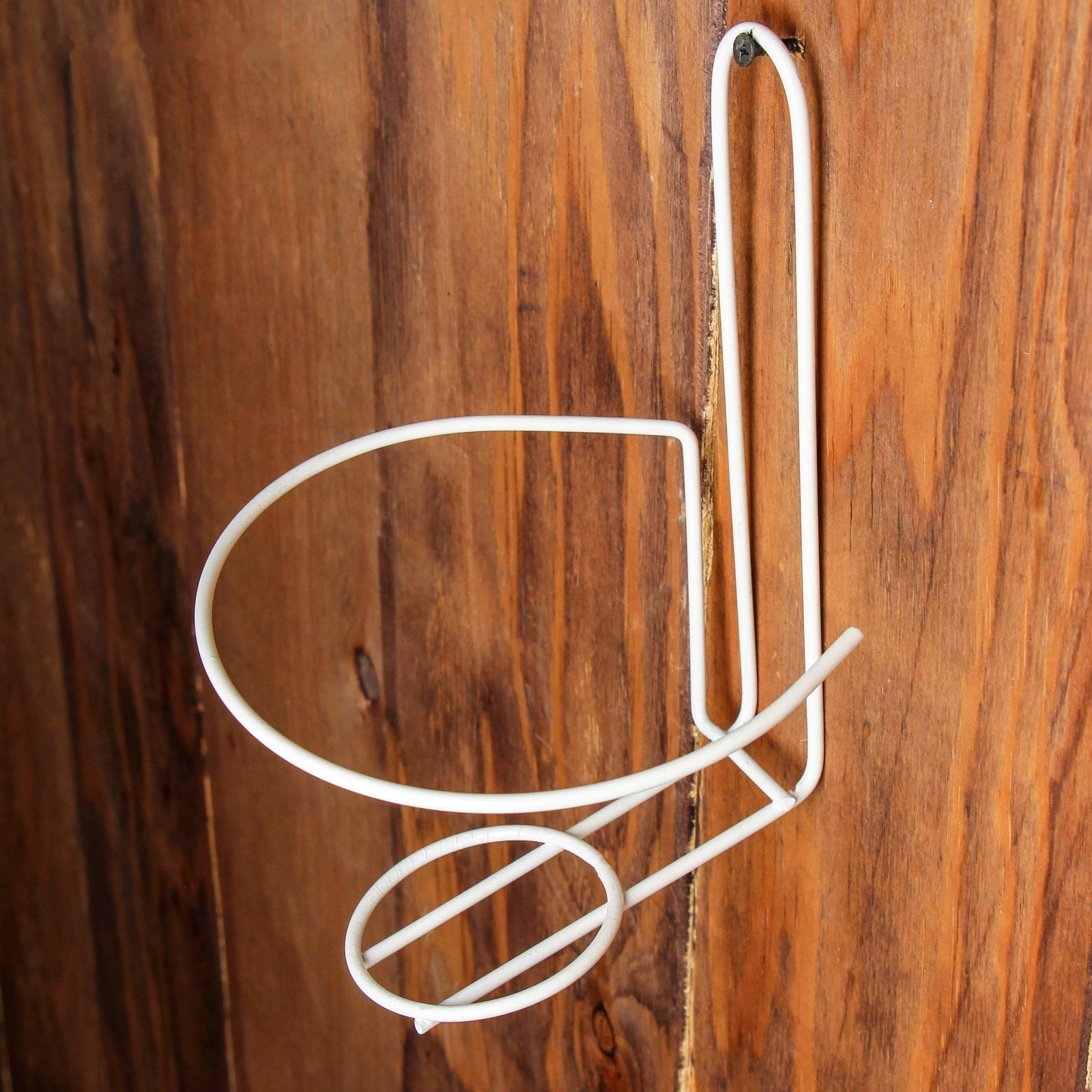 Подвес для кашпо настенный «Одиночка», d = 16 см, белый