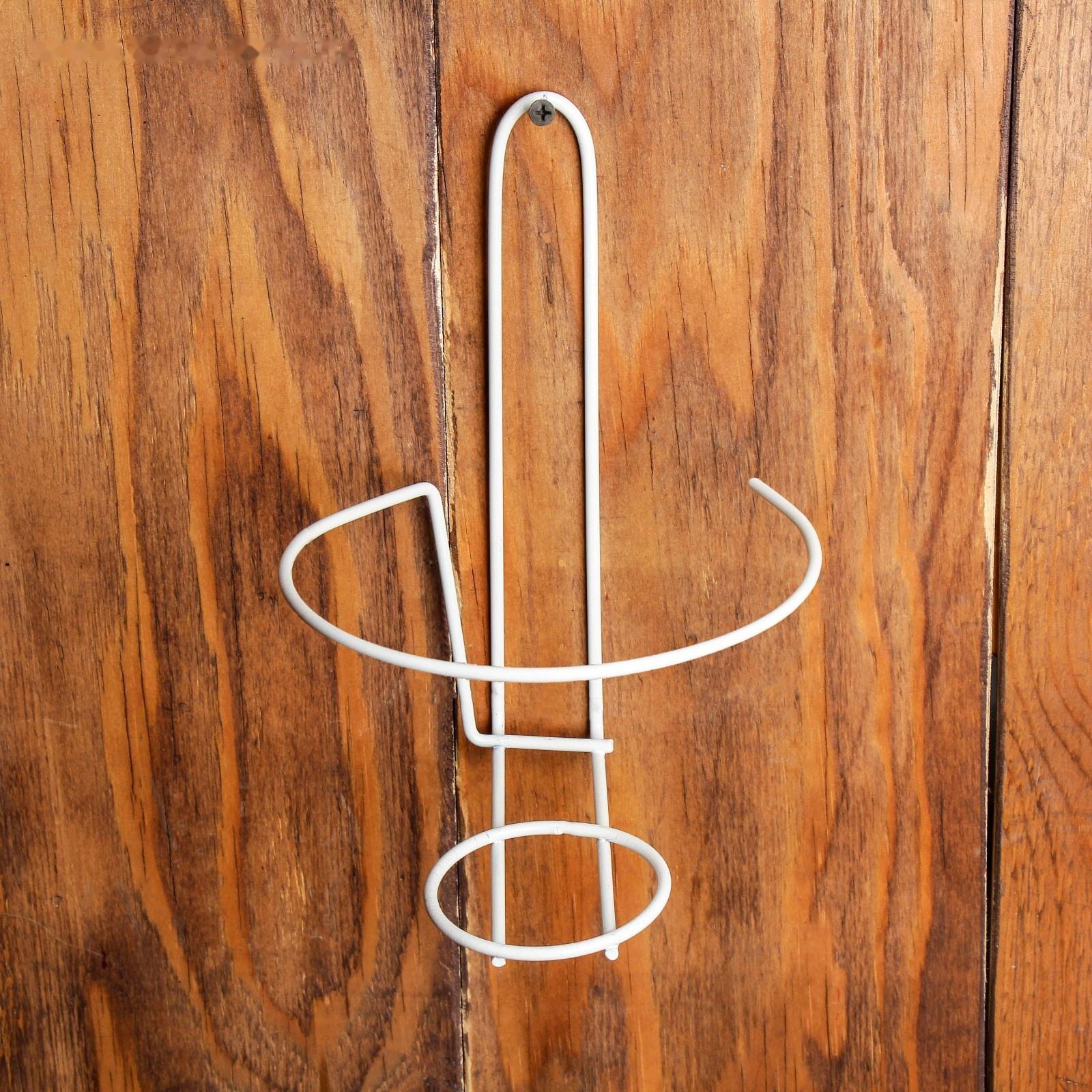 Подвес для кашпо настенный «Одиночка», d = 16 см, белый