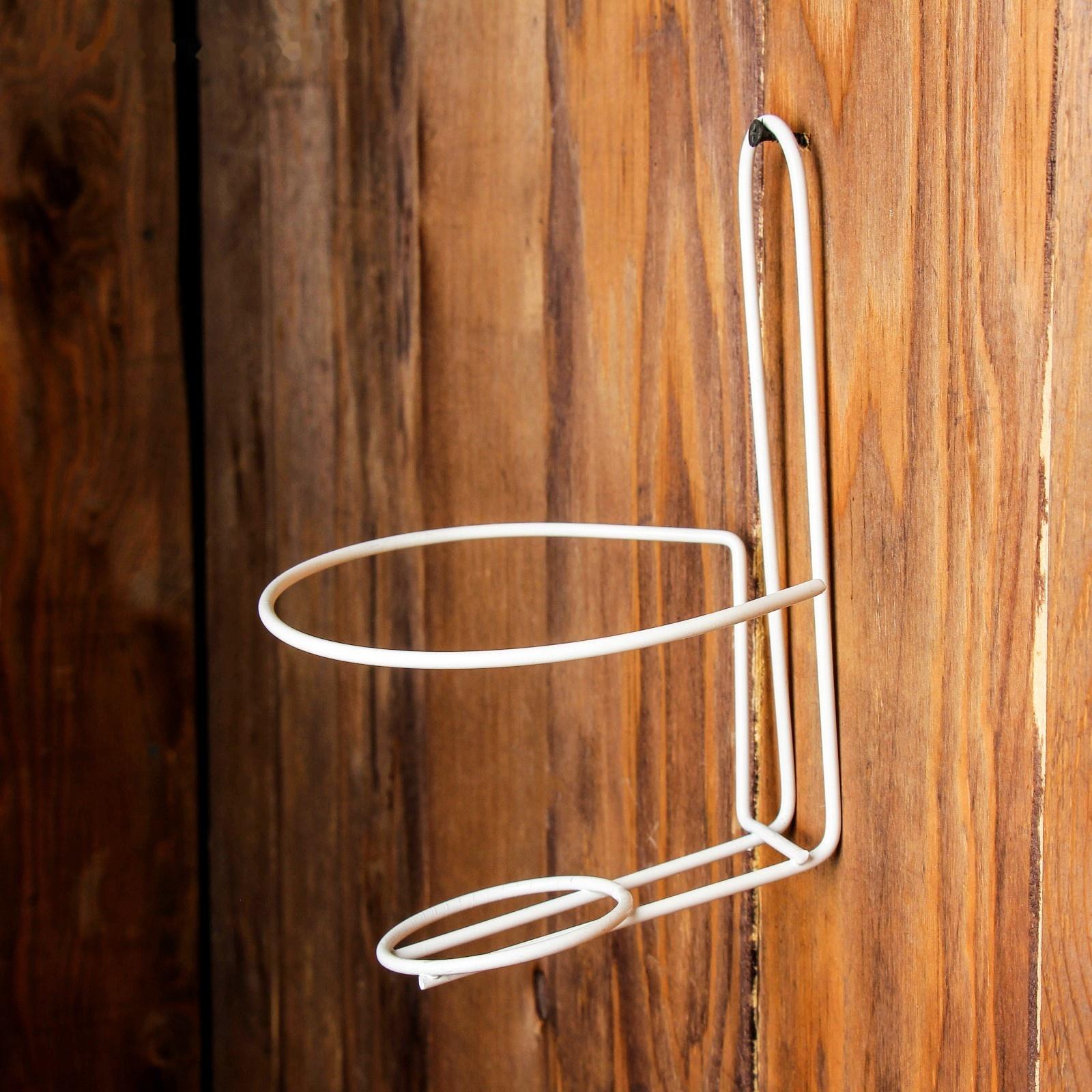 Подвес для кашпо настенный «Одиночка», d = 16 см, белый