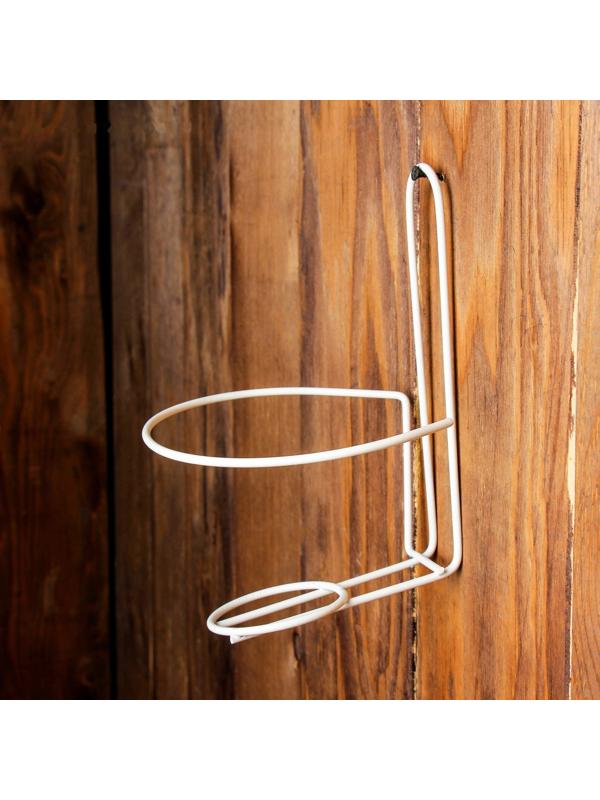 Подвес для кашпо настенный «Одиночка», d = 16 см, белый