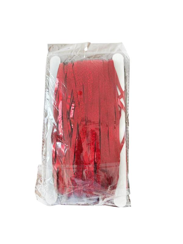 Дождик занавес Высота занавеса 2мx ширина 1м Красный голографический