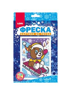 Набор для творчества картина из песка Бурый мишка Пз/ф-041