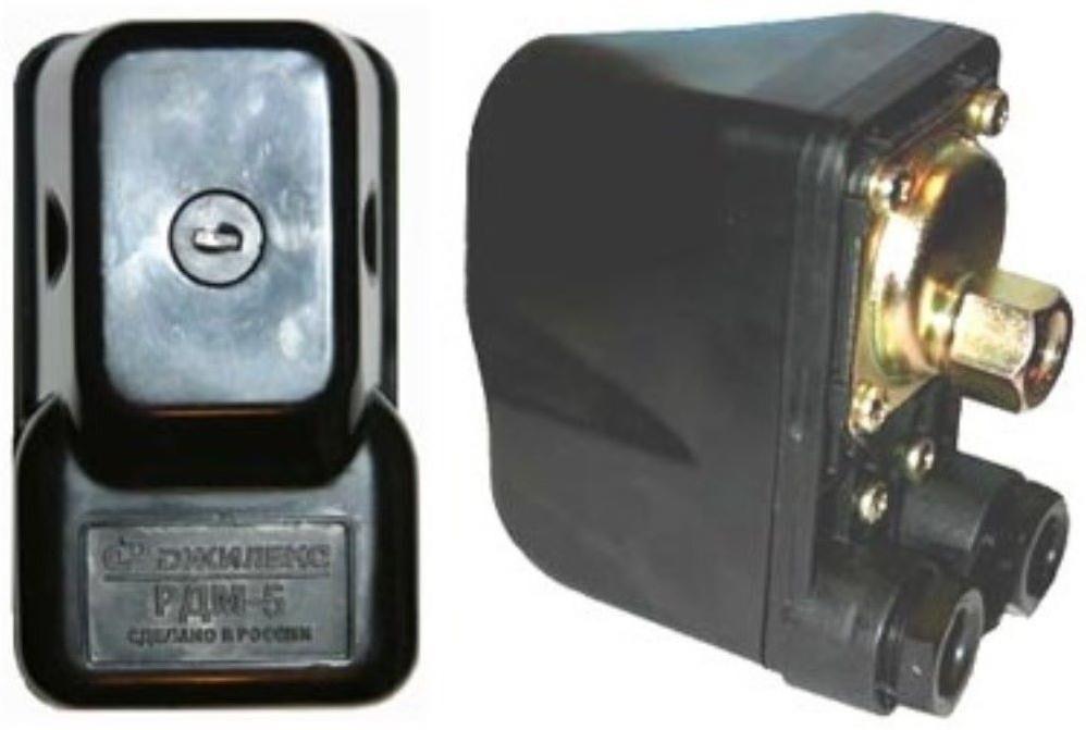 Реле давления Джилекс PДM 5, 2-х полюсное, рабочий диапазон 1,4 - 4,6 атм