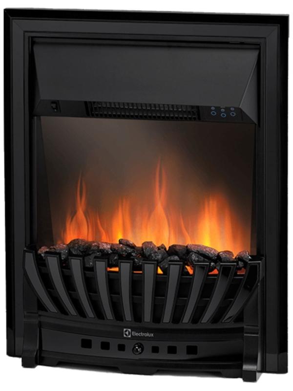 Электрокамин Electrolux Classic EFP/P- 1020LS, 2000 Вт, 2 режима, пульт ДУ, черный