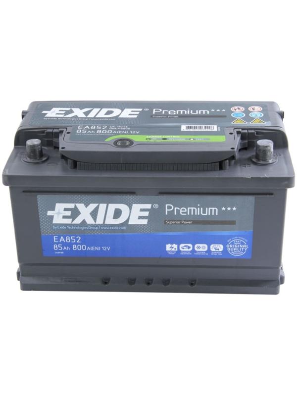 Аккумуляторная батарея Exide 85 А/ч Premium EA852, обратная полярность